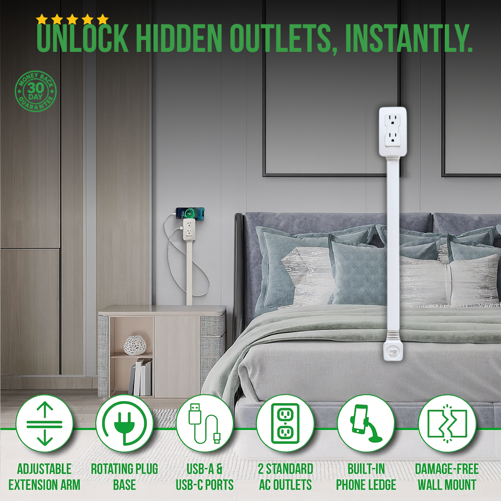 EZReach Extendable Outlet Extender